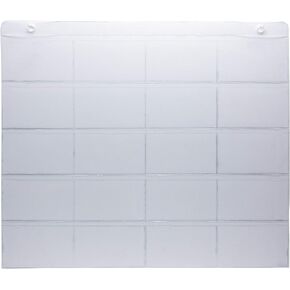 3" x 5" Index Card Holder Sleeve. 5 Rows 2 Cols, 10 Card Slots, 18"x11". Hang in the Office, Classroom and Home. Use for Studying, Self-Learning, Tracking Workflow, Presentations, Organizing in Saudi Arabia