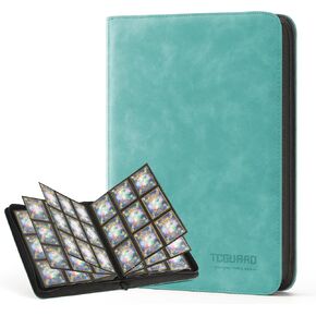 TCGAURD Trading Card Binder, 9 Side Loading Pocket Card Album Hold Up to 540 Cards, Zipper Binder for Cards Collection, TCG Card Holder for Game Card, Sports Card, Yugioh, MTG etc.