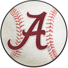 سجادة FANMATS 8304 Alabama Crimson Tide Ulti-Mat - 5 قدم. × 8 قدم. | سجادة منطقة المشجعين الرياضيين، وسجادة ديكور المنزل، وسجادة التتبع - شعار أساسي، قرمزي