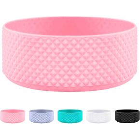 GLINK Bottle Boot, Compatible with Hydro Flask 2.0 Wide Mouth 64 oz Water Bottle and Others, Silicone Water Bottle Protector, Anti-Slip Flex Boot with Diamond Texture, Protective Bottom Sleeve Cover