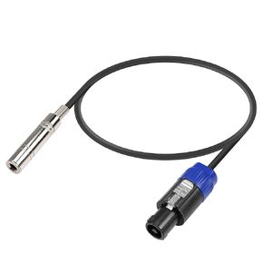 PNGKNYOCN Speakon to 1/4 inch Speaker Cable，NL4FC Speaker Male to 1/4" TS Female Converter Audio Cable for Speaker,Amplifier,Mixer Etc（0.5M）