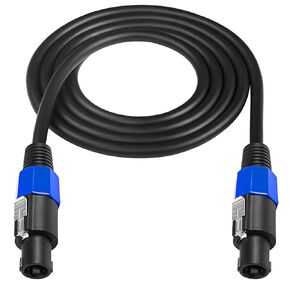 CERRXIAN 6FT Speakon to Speakon Cable, Professional Speaker Audio Amplifier Cord Wire with Twist Lock, Heavy Duty, OD:8mm
