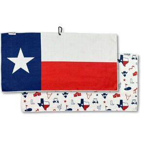 Pin Hunters Arizona Golf Towel - Premium Microfiber Waffle Golf Towel with Golf Bag Clip - Fun Unique Golf Gift for Men, Grandpa, Husband, Dad, Son, Father's Day, Birthday - 31" x 15.5" (Arizona Flag)