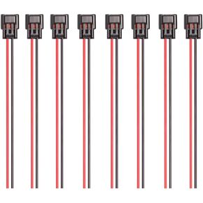 ENA Set of 8 Ignition Coil Female Connector Plug Harness Compatible with Ford Mercury Lincoln F150 F250 F350 Crown Victoria Expedition Explorer 4.6L 5.4L 5.8L 6.0L 6.8L 7.3L Replacement for HP4710