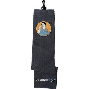 شركة Balanced Co. منشفة جولف مضحكة (رمادي، Go Home، كرة)