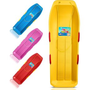 زلاجة توبوغان مدى الحياة 47.5 بوصة: زلاجات بلاستيكية متينة عالية الكثافة للبالغين والأطفال والمراهقين زلاجات ثلجية لشخصين للأطفال والكبار مع مقابض وحبل سحب in Kuwait