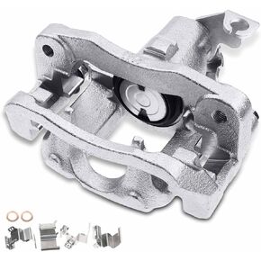 A-Premium Disc Brake Caliper Assembly with Bracket Compatible with Select Chrysler, Dodge, Ram and Volkswagen Models - Town & Country/Grand Caravan 2013-2016, C/V 13-15, Routan, 3.6L - Rear Driver
