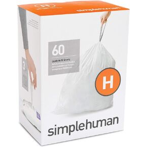 code H custom fit liners white / 60 liners