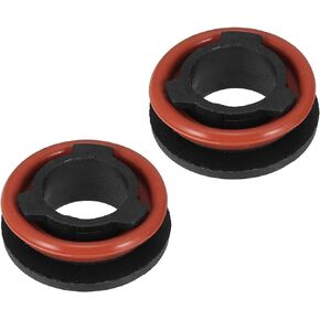 X AUTOHAUX 2pcs H11 LED Headlight Adapter Base Bulb Sockets Retainer Holder Universal for Car Black