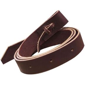 6' Foot Brown Latigo Leather Saddle Cinch Tie Strap