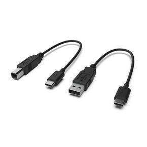 CME WIDI Uhost OTG USB Micro-B MIDI Cable Pack 2 - USB Micro-B OTG to USB-C + USB-A to USB-C - USB Cables for Connecting WIDI Uhost (Wireless MIDI) with USB MIDI Instrument and Computer