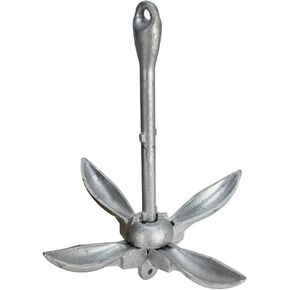Extreme Max 3006.6666 BoatTector Galvanized Folding/Grapnel Anchor - 9 lbs.