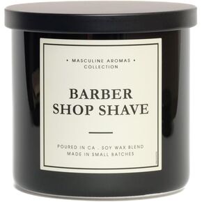 Leoben Co | Masculine Aromas 17oz | 60 Hours | Soy Vegan Wax 2-Wick Candle | Scented Mens Candles with Natural Essential Oils | (Man Cave)