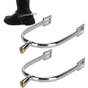 Zerone Horse Spurs, Monturas Horse Spurs Accessories Horse Spurs Zinc Alloy English Style Riding Horse Accessory with Copper Knob