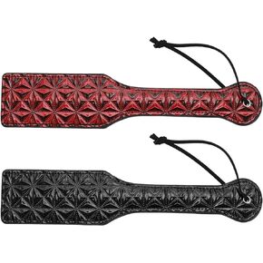 2pcs Artificial Leather Riding Whip Equestrian Leather Whip Diamond Pattern Leather Whip Anti Slip Equestrian Whip for Horse Training Horse Racing Stage Props