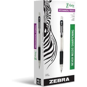Zebra Pen Z-Grip Mechanical Pencil, 0.5mm Point Size, HB #2 Graphite, Black Grip, 12 Pack (52310) in Kuwait