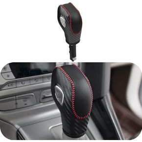 Auto Car Leather Gear Shift Knob Cover for Ford EcoSport Escape/Fusion/C-Max Energi Wagon / Fiesta / Focus/Transit Accessories