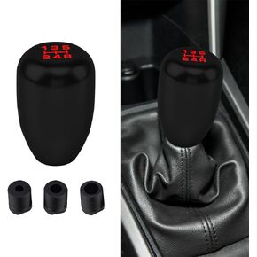 Car Gear Shift Knobs, Manual Gear Shift Knobs Replacement, Universal Car Accessories Interior Stick Shift Knob, Manual 5 Speed Universal Gear Stick Shift Knob for Car Truck SUV (Black)