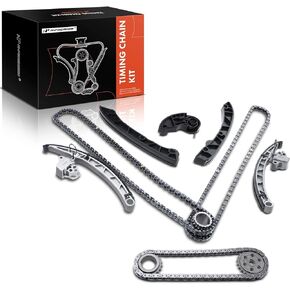 A-Premium 13PCS Engine Timing Chain Kit W/Tensioner & More [fits DOHC, 6Cyl] Compatible with Land Rover LR4 2010-2013 [5.0L], Range Rover & Range Rover Sport 2014-2015 [3.0L] 2010-2015 [5.0L]