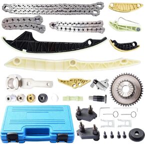 Engine Timing Chain Tool Kit for Audi 2008-2015 2.0L A3 A4 A5 A6 Q3 Q5 S3 TT Quattro, for 2008-2014 2.0L Volkswagen Beetle CC EOS Golf GTI Jetta Tiguan Passat, 6H109467N 06H109467R 06H109158N