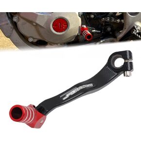 Motorcycle Gear Shifter Shift Lever Folding Pedal for CRF250R 2004-2009, CRF250X 2004-2017, CRF450R 2002 Dirt Bike, RED