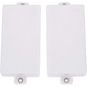 2Pcs Electric Guitar Pickup Covers, Electric Guitar Humbucker Sealed Covers Replacement for Guitar Accessory(white)