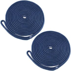 خطوط قفص الاتهام المصنوعة من النايلون المضفر المزدوج المصنوعة من Amarine بقوة 4840 رطلاً (الطول: 35 قدمًا. العمق: 1/2 بوصة العيينة: 12 بوصة) 2 حزمة من خطوط رصيف القوارب البحرية التي تحمل الحبال البحرية حد حمل العمل: 968 رطلاً in Kuwait