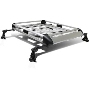 DNA MOTORING RRC-T113-BK Roof Rack Top Cargo Basket with 48'' x 40'' x 7'' 150LB Capacity Black Fit Any Vehicle