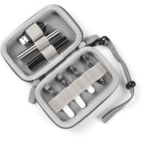 Small and Delicate Portable Storage Box,Easy to Carry, Hard Shell, Suitable for Storage of Product and Its Accessories (Case Only) (Gray)