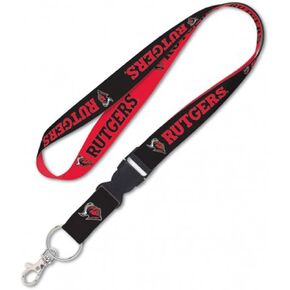 WinCraft Rutgers Scarlet Knights Premium Lanyard Red and Black