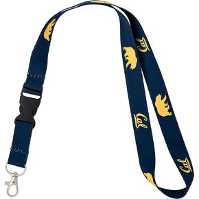 Desert Cactus University of California Berkeley Golden Bears Cal UC Car Keys ID Badge Holder Lanyard Keychain Detachable Breakaway Snap Buckle (Blue CAL)