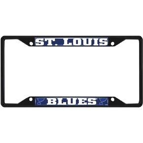 FANMATS 31391 St. Louis Blues Metal License Plate Frame Black Finish