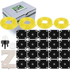 A015019 Metering Diaphragm Assembly 20pcs for ZAMA C1M-W26 C1M-W26C C1M-W47 C1M-EL35 C1M-FR1 C1U-K39A C1Q-K73 C1U-K41A C1U-K81A Carburetor with Primer Bulb ZT-1 Metering Lever Tool,