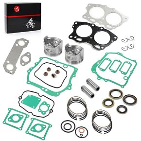 Piston & Ring Gasket Seal Top End Rebuild Kit STD for EZGO 4 Cycle Gas Golf Cart 350cc EH35C MCI Fuji Robin Engine 1996-2008