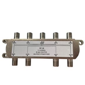 8-Way Splitter 5-2400MHz for Satellite/Cable TV and Internet, CATV Antenna System