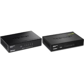 TRENDnet 5-Port and 8-Port Gigabit GREENnet Ethernet Network Switches | 10Gbps & 16Gbps Switching Capacity