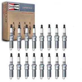 16 pc Champion Copper Plus Spark Plugs compatible with Dodge Ram 1500 5.7L V8 2003-2008