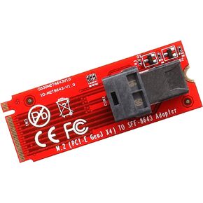 M.2 Mini-SAS HD to U.2 Cable (SFF-8643 to SFF-8639) Connector for U.2 PCIe-NVMe SSD U2 U.2 Kit Cable Included SI-ADA40121