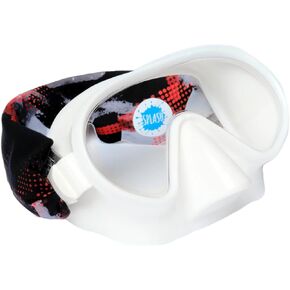 SPLASH SWIM MASK with Fabric Strap - Kids Swim Goggles with Nose Cover