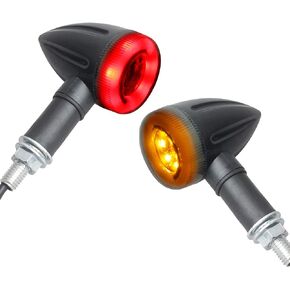 NTHREEAUTO Sequential Turn Signals Light LED Switchback Flowing Motorcycle Blinkers Universal Bullet Indicators Compatible with Harley Honda Kawasaki Yamaha Suzuki Off-road