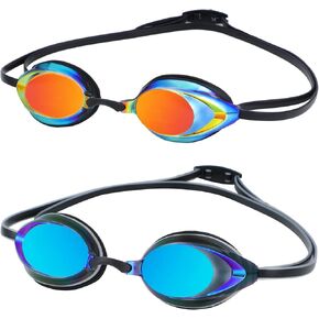 Swim Goggles, Swimming Goggles 2 Pack Anti Fog UV Protection No Leaking for Adult, Men, Women, Youth in Saudi Arabia