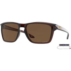 Oakley Sylas OO9448 Rectangle Sunglasses for Men + BUNDLE Leash + BUNDLE with Designer iWear Eyewear Kit