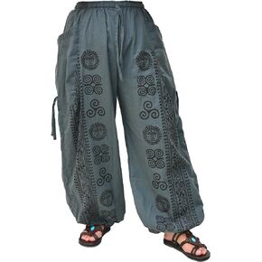 Siamrose Yoga Harem Pants Men Women Baggy Casual Lounge Pants Adjustable Length 2 Pockets