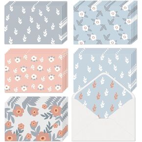 Blank Cards with Envelopes All Occasion 30-Blank Note Cards with Envelopes & Stickers | 4" x 6" Blank Greeting Cards Stationary Cards set | Assortment of Colored Stationary Plain Greeting Cards.