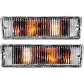 Bumper Lights Clear For Nissan Hardbody Pickup - (Pair) - Turn Signal Lamp