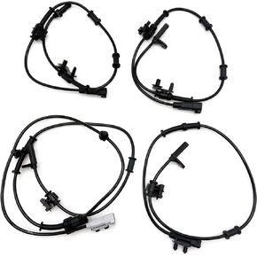 ABS Wheel Speed Sensor Compatible with 2011-2014 Chrysler 300, Dodge Challenger Charger, 2 Front + 2 Rear