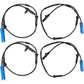 ABS Wheel Speed Sensor Front Rear Left Right fit for Mini Cooper R50 R52 R53 2002 2003 2004 2005 2006 2007 2008 1.6L 1.6, ALS2383 ALS2561, Driver Passenger Side 4pcs
