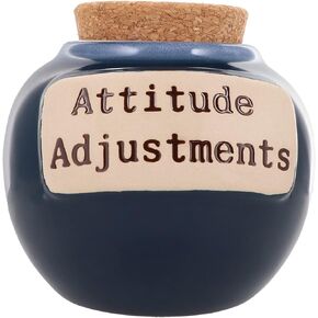 Funny Gifts for Men and Women, Attitude Adjustments Piggy Bank, Candy Jar for Office Desk, Gag Gifts, Gift for Friend, Coworker Gifts, Doctor Gifts, Boss Gifts