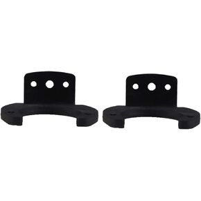 Microphone Wall Hanger Rack Wall Mounted Hook Holder Bracket Microphone Holder 2 PCS (Black)