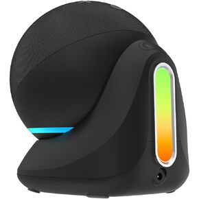 Fanxoo ED5 Music atmosphere Light battery base 10000mAh, The DC socket provides mobile power for EchD 5 generation Speak,the light follows the rhythm of the speaker's music,(White)(Not Included Speak)